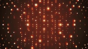 shiny glowing blinking rotating stars wall animation background New quality universal motion dynamic animated colorful joyful holiday music 4k stock video footage