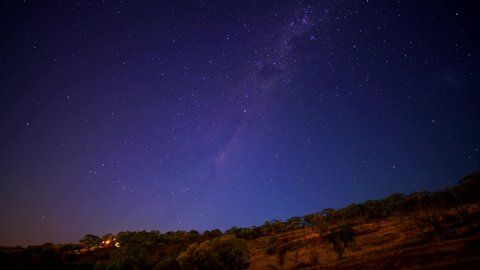 Milky Way Night Sky Star Timelapse Red Rock Pilbara Kimberley Country Western Australia