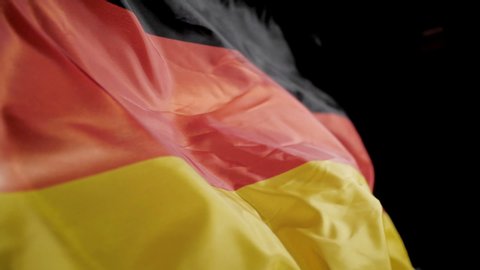 Germany flag waving slow motion.