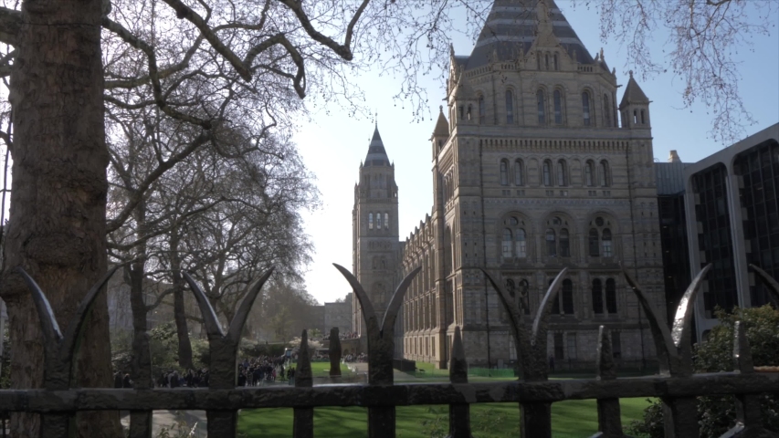 The Natural History Museum in springtime, South Kensington, London, England, United Kingdom, Europe