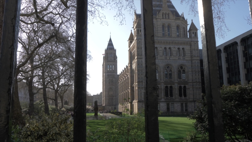 The Natural History Museum in springtime, South Kensington, London, England, United Kingdom, Europe