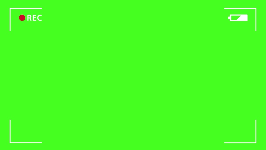 Camera Recording Viewfinder Green Screen Stock Footage Video Royalty Free