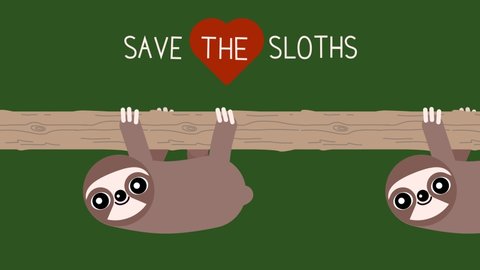 23 Sloth Cartoon Funny Stock Video Footage - 4K and HD Video Clips |  Shutterstock