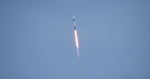 Commercial Space Rocket Launches Cape Canaveral Stock Footage Video ...