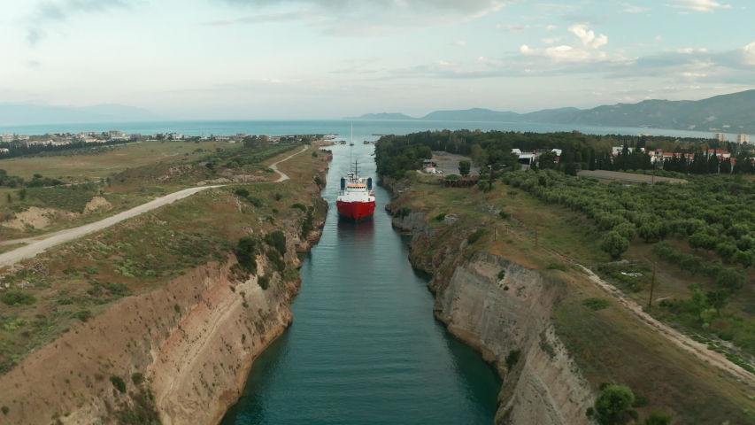 Corinth Canal in Greece image - Free stock photo - Public Domain photo ...