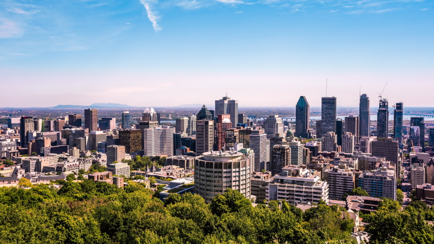 Montreal, Canada downtown time lapse