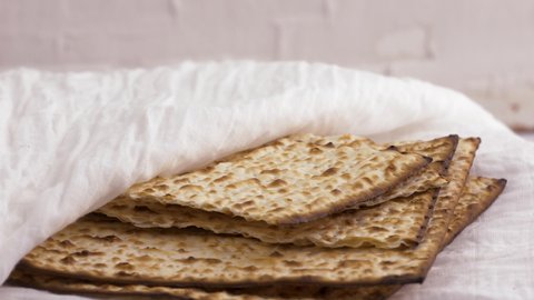 Passover symbols of great jewish holiday pesach matzoh