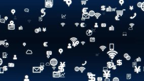 Particles of business icon. IoT (Internet of Things). - Powered by Shutterstock - Get 15% off with code: PIKWIZARD15