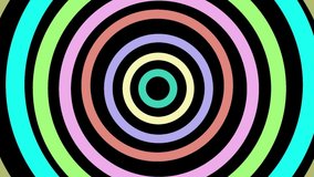 Abstract background with bright rainbow pastel colorful spinning lines. Colored circles with place for your text on black background.
 - Powered by Shutterstock - Get 15% off with code: PIKWIZARD15