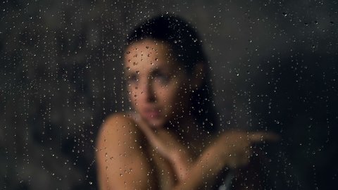 Blurred Image Sexy Couple Embracing Under Stock Photo 472980493