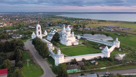 Aerial view of Nikitsky Monastery in Pereslavl-Zalessky, Yaroslavl oblast, Russia
