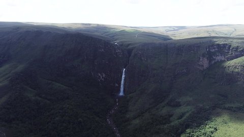 Casca D'anta Waterfall, in Serra da Canastra, Minas Gerais, Brazil