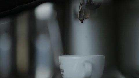 Slow Motion Espresso Pull Drip 