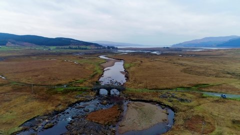 River, lochs and hills on the Isle of Mull, Scotland