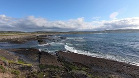This video is of the rocky coast of Ireland