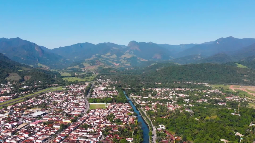 Paraty Brazil canal hills colonial town