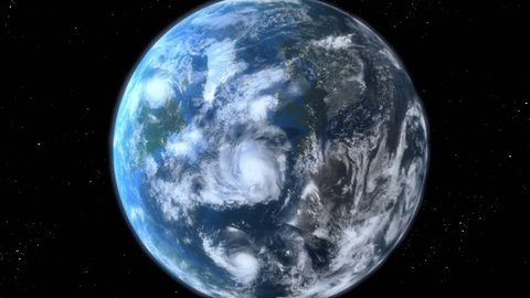 Earth Zoom, beautiful 3d animation. Also see a new version Clip ID 11594681
