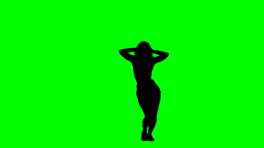 Dancing green. Открытка «Dance» зеленая.