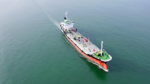 Oil Tanker ship in the sea of singapore