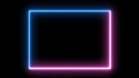 Square Neon Light Square Neon の動画素材 ロイヤリティフリー Shutterstock