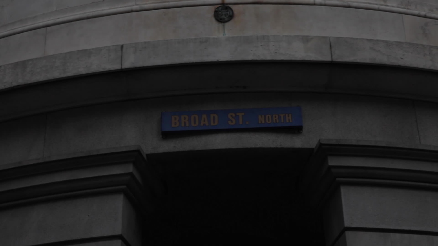Street Sign on Old Downtown Building