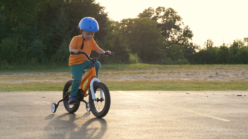 2 year old riding bike