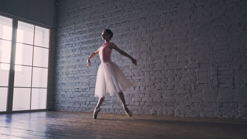 Young Girl Dancing Classical Ballet