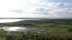 Marsh Meadows Wildlife Preserve, Jamestown, Rhode Island 4K Video