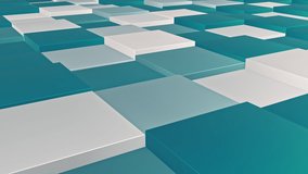 Square pattern hopping, 4k background, cg animation stock loop video, 