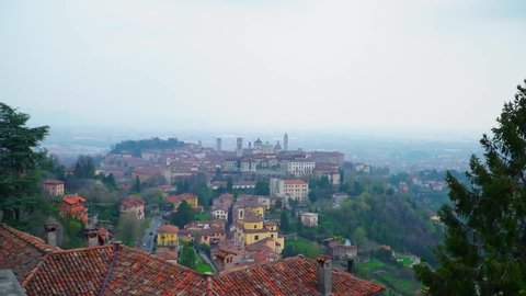 Bergamo One of the most beautiful cities in Italy. Landscape in the old town from the hill of St. Vigilio
Cityscape of Bergamo - the second most visited city in Lombardy after the streets of Milan