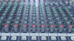 Professional audio mixer with many channels, Musical player for tuning of stage close up - Powered by Shutterstock - Get 15% off with code: PIKWIZARD15