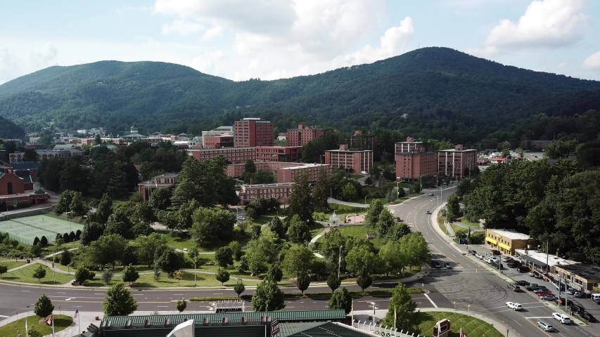Aerial pullout over  Boone NC