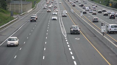ONTARIO CANADA - JUNE 25 2019: Highway 403 or King’s Highway 403 is a 400-series highway in the Canadian province of Ontario
