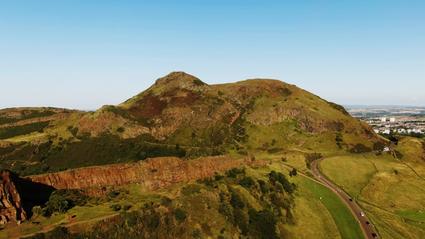 Aerial descending view of Arthur
