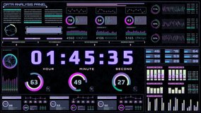 HUD UI Futuristic Interface Cyber Space Report Technology Information New Background. 4K Digital Scifi Gadget Element Modern Color Design Infographic Motion. - Powered by Shutterstock - Get 15% off with code: PIKWIZARD15