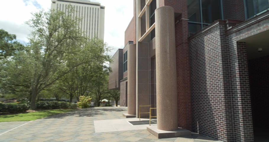 Motion video Tallahassee City Hall Downtown 4k 