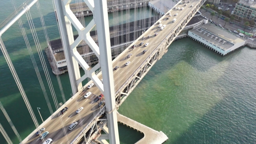 DRONE AERIAL BAY BRIDGE SAN FRANCISCO 2