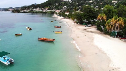 Grand Anse / Grenada - 05 21 2019: Grand Anse Beach, Grenada