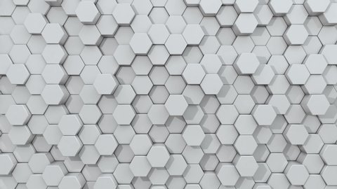 abstract hexagon geometric surface pulsing loop Stock Footage Video ...