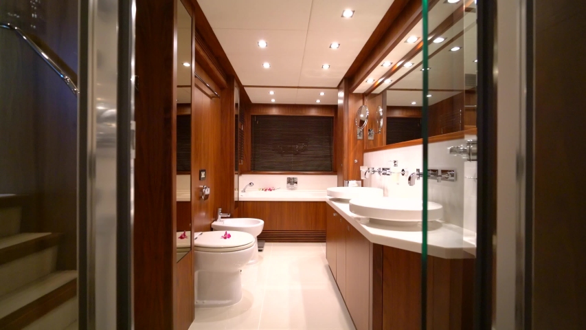 luxury yacht toilet