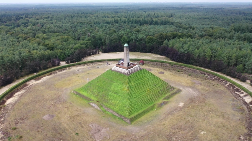 Pyramid of Austerlitz, Utrecht The Netherlands.  utrechtse heuvelrug. a monument for Napoleon Bonaparte