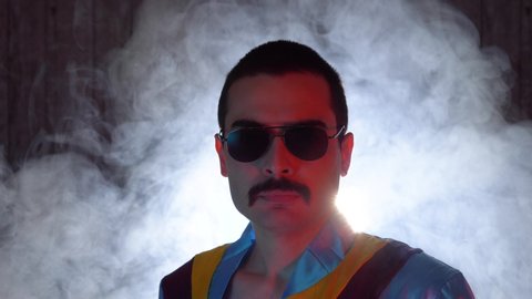 Freddie Mercury look alike portrait