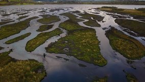 Drone footage of beautiful Irish landscape.