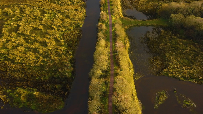Drone footage of beautiful nature in Ireland.