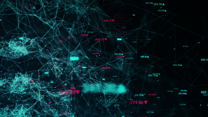 Business data network with stock numbers and graphs, beautiful 3D animation, ultra HD 4K seamless loop. | Shutterstock HD Video #1035455657