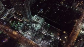 Asoke and Petchaburi aerial footage in Bangkok, Thailand