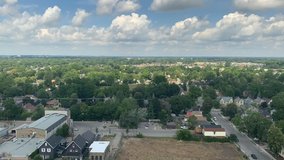 Blue sky and White clouds - Time Lapse Video. London Ontario Canada