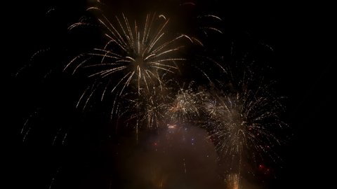 Fireworks in a Night Sky (real time)