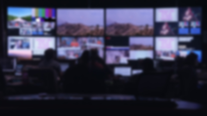 Newsroom Background for News Broadcasts Royalty-Free Stock Footage #1035493397