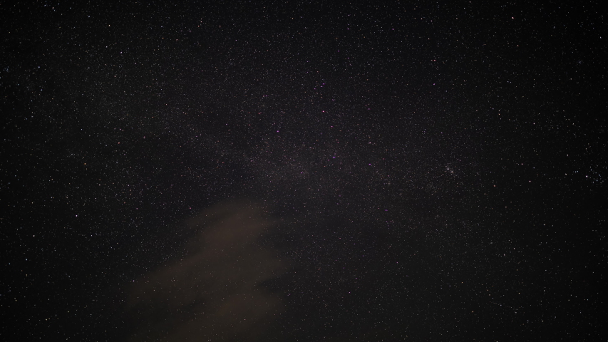 Stars Turning Around in a Dark Sky (time lapse) | Shutterstock HD Video #1035499127